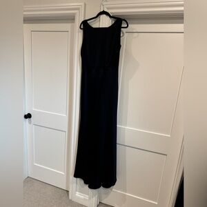 BHLDN navy silk dress- NWT